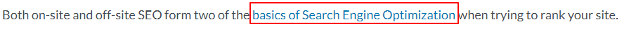 What Is On-Page SEO? 6 Internal links in the content