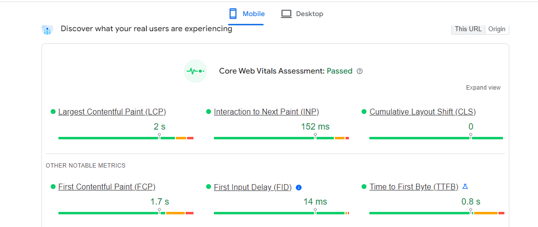 What Is On-Page SEO? 7 pagespeed insights tool's report for core web vitals